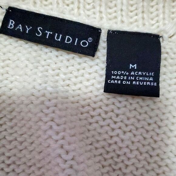 HOST PICK Boho Chic Cream Fringed Longsleeve Knitted Waist Belt Cardigan - Picture 9 of 9